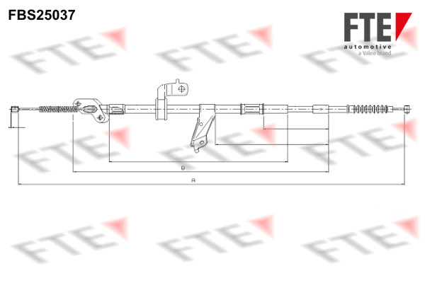 Handremkabel FTE 9250626