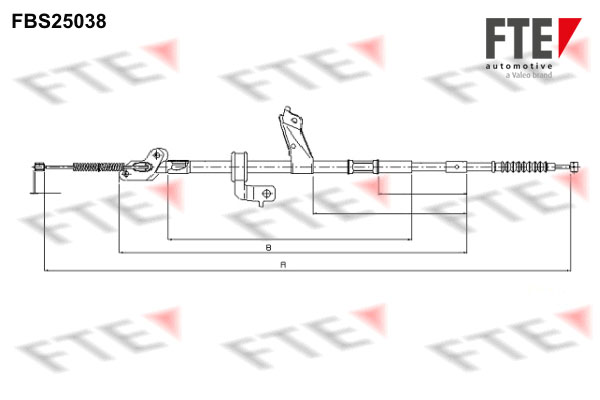Handremkabel FTE FBS25038