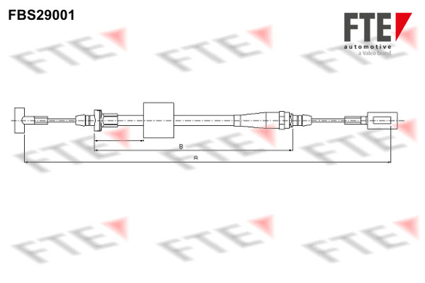 Handremkabel FTE FBS29001