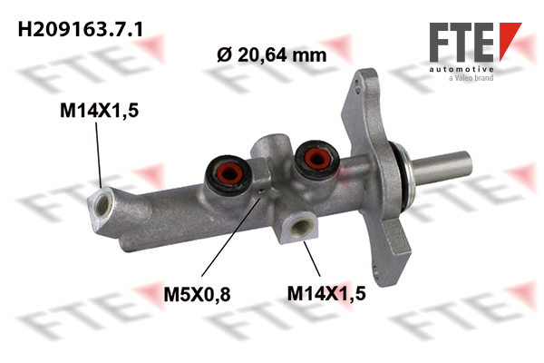 Hoofdremcilinder FTE 9220142