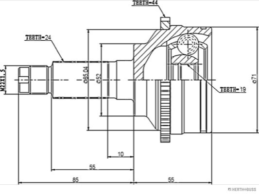 Herth+Buss Jakoparts Homokineet reparatieset J2823118