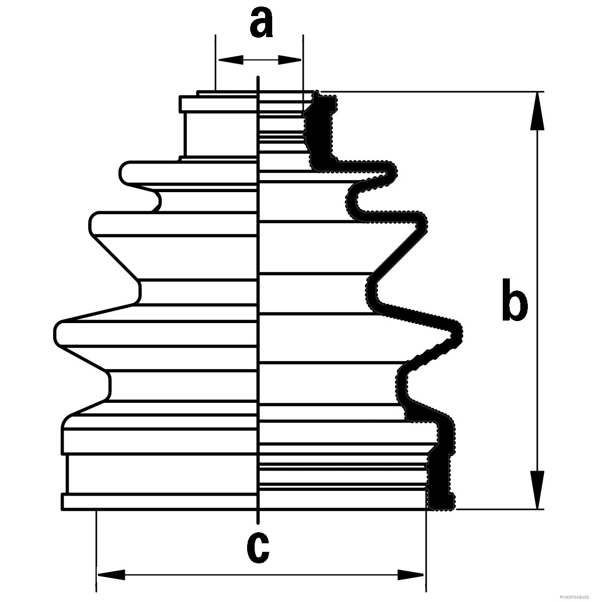 Herth+Buss Jakoparts Aandrijfashoes J2860501