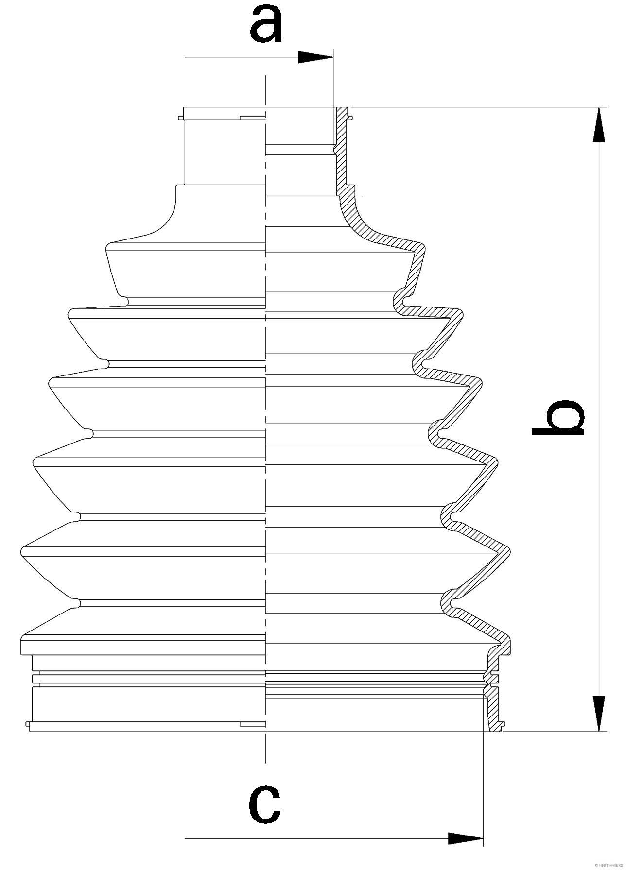 Herth+Buss Jakoparts Aandrijfashoes J2860507