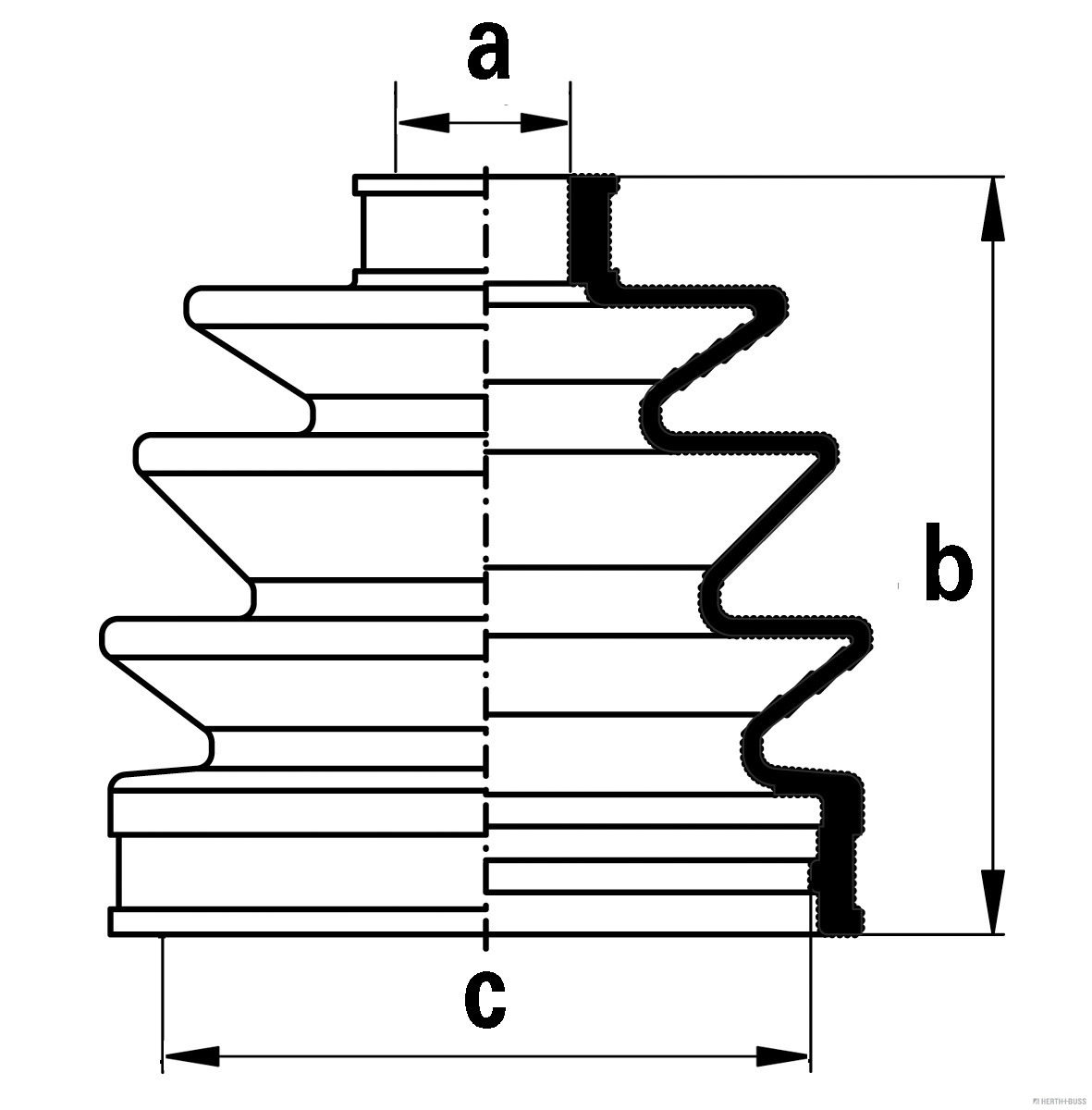 Herth+Buss Jakoparts Aandrijfashoes J2861004