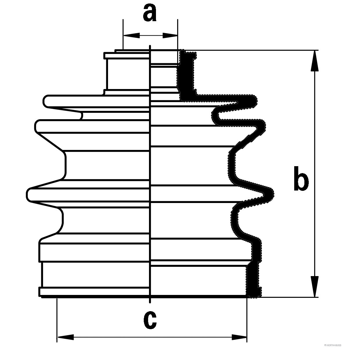 Herth+Buss Jakoparts Aandrijfashoes J2863003