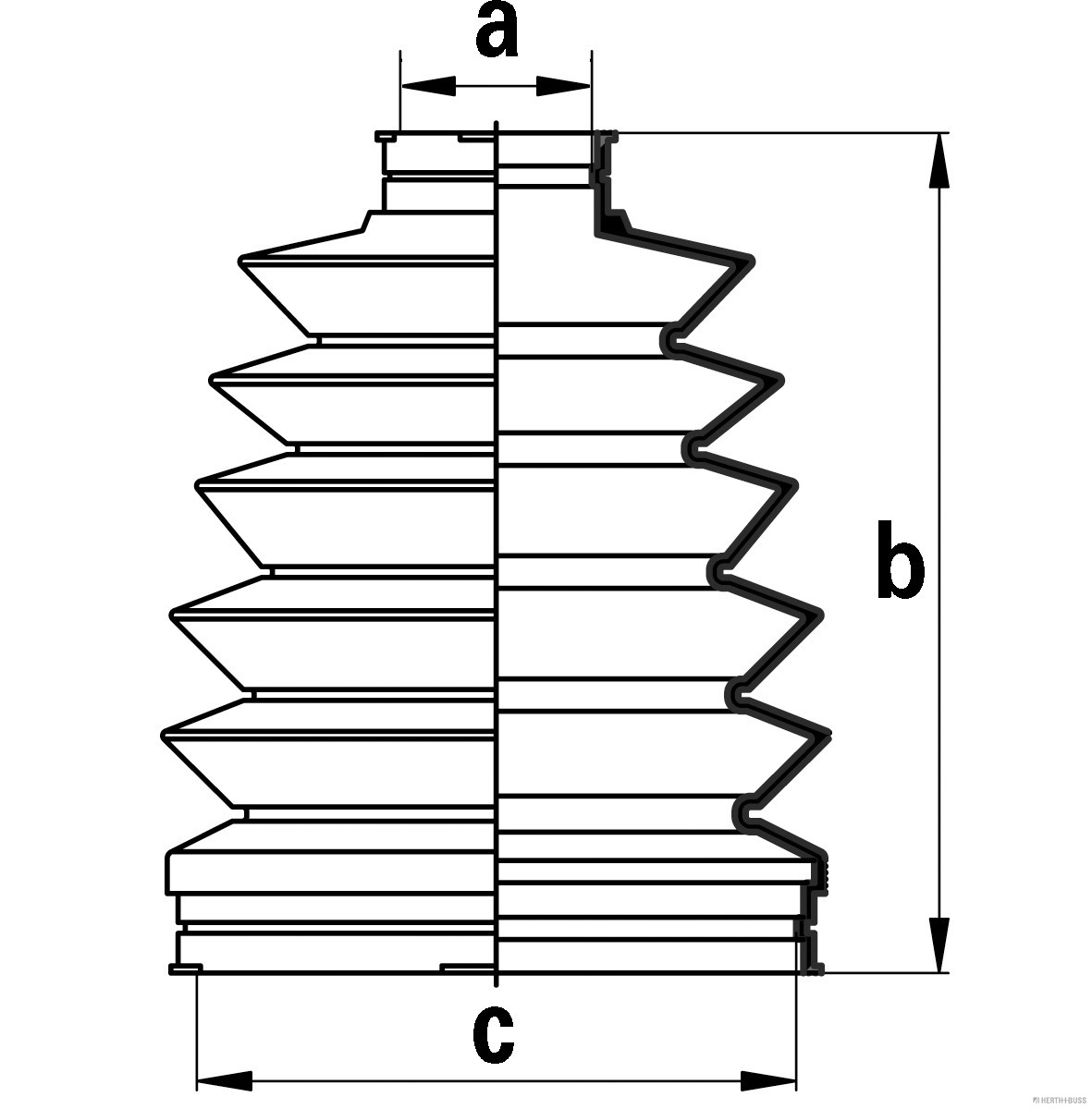 Herth+Buss Jakoparts Aandrijfashoes J2863011