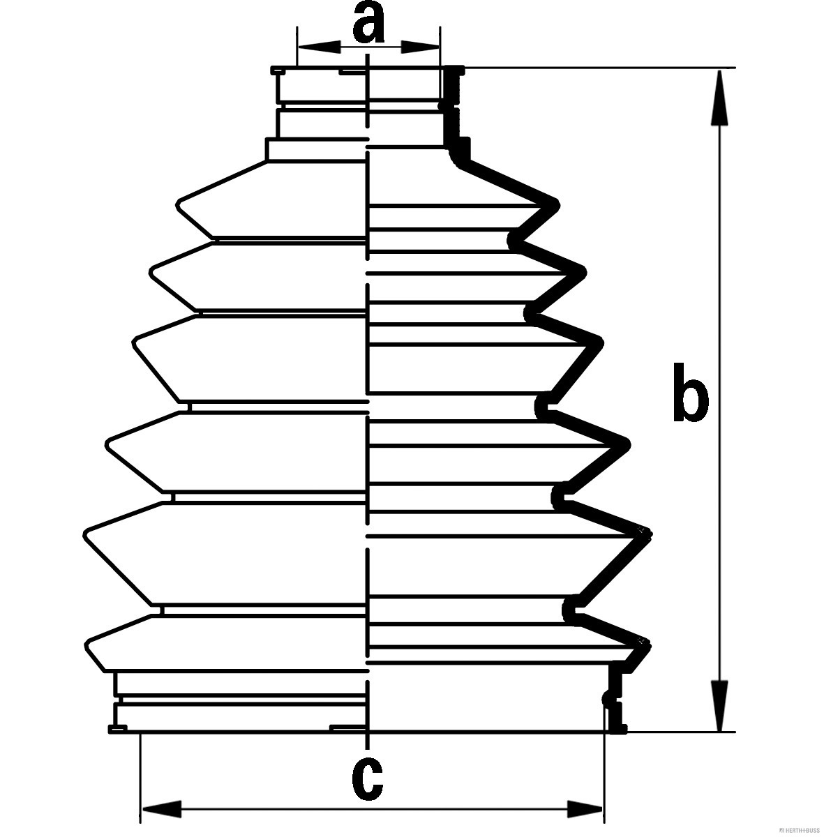 Herth+Buss Jakoparts Aandrijfashoes J2863016