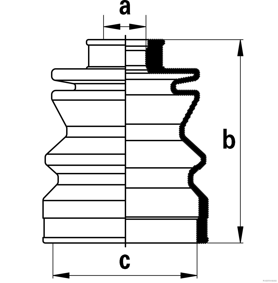 Herth+Buss Jakoparts Aandrijfashoes J2868000