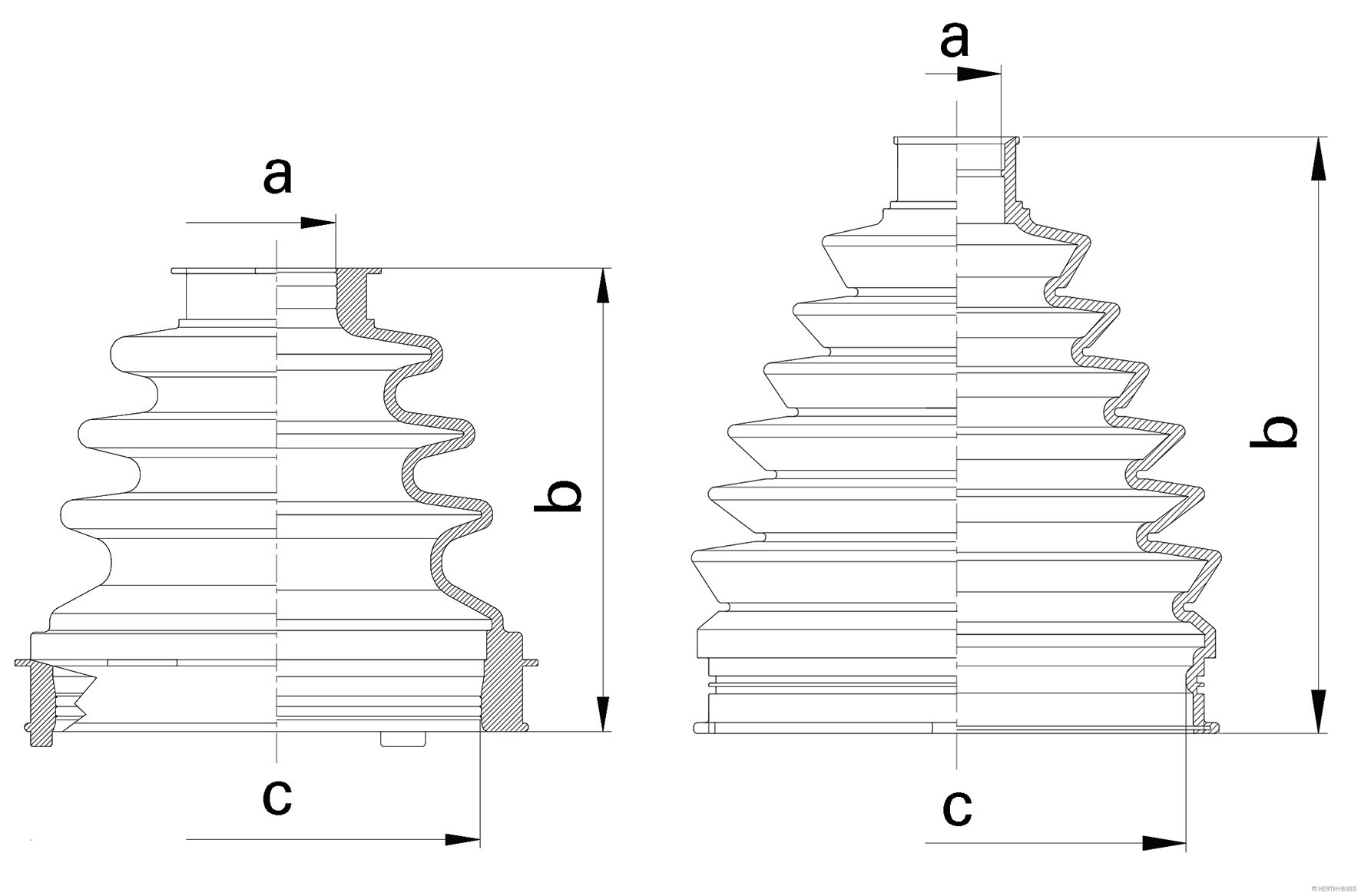Herth+Buss Jakoparts Aandrijfashoes J2868007