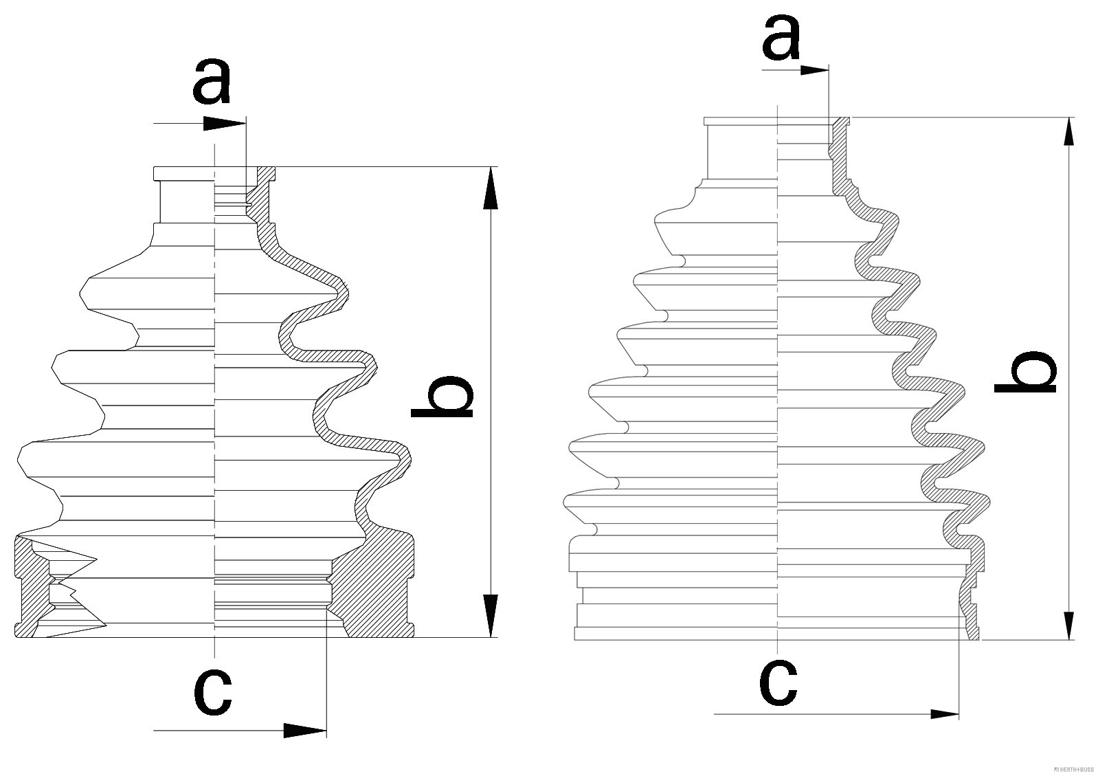 Herth+Buss Jakoparts Aandrijfashoes J2872001