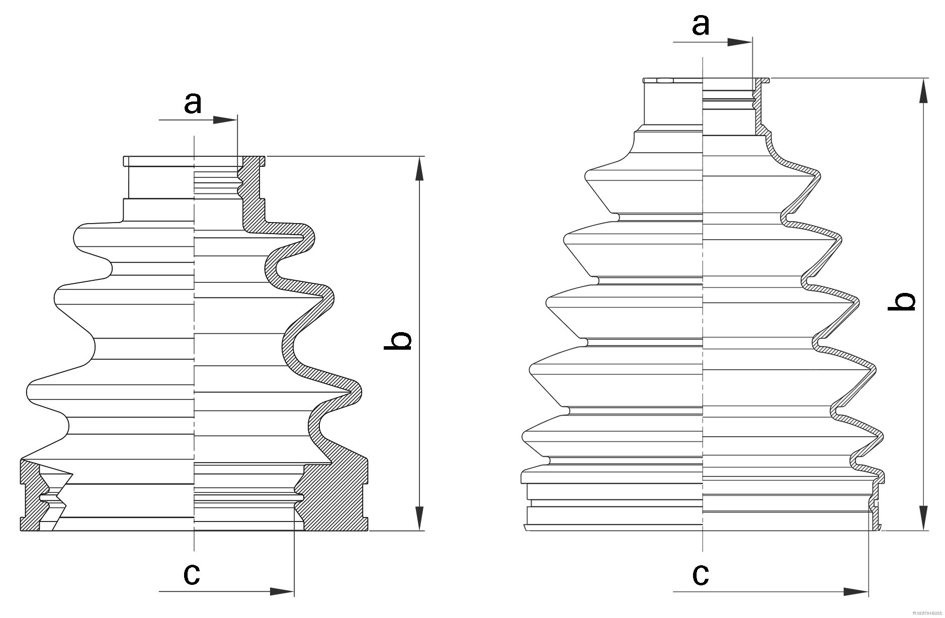 Herth+Buss Jakoparts Aandrijfashoes J2872002
