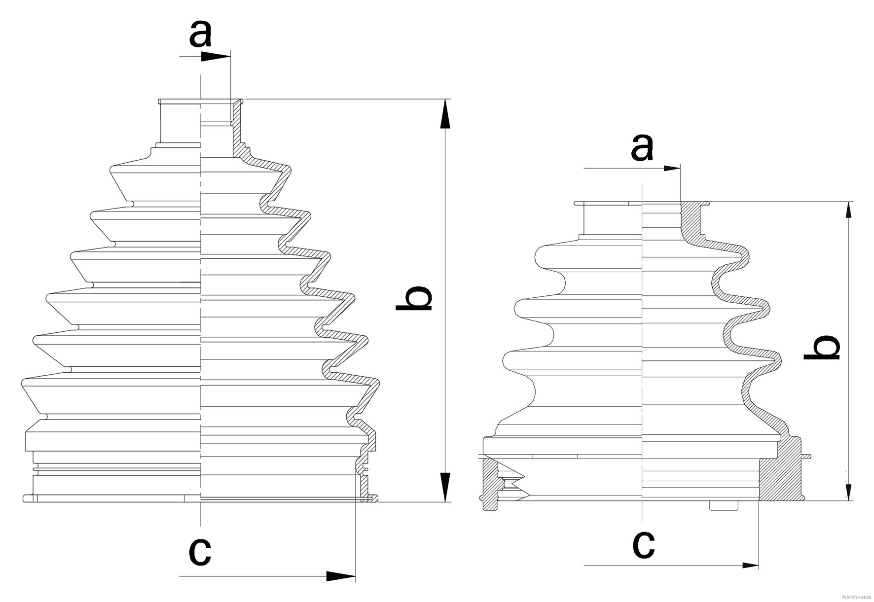 Herth+Buss Jakoparts Aandrijfashoes J2878000