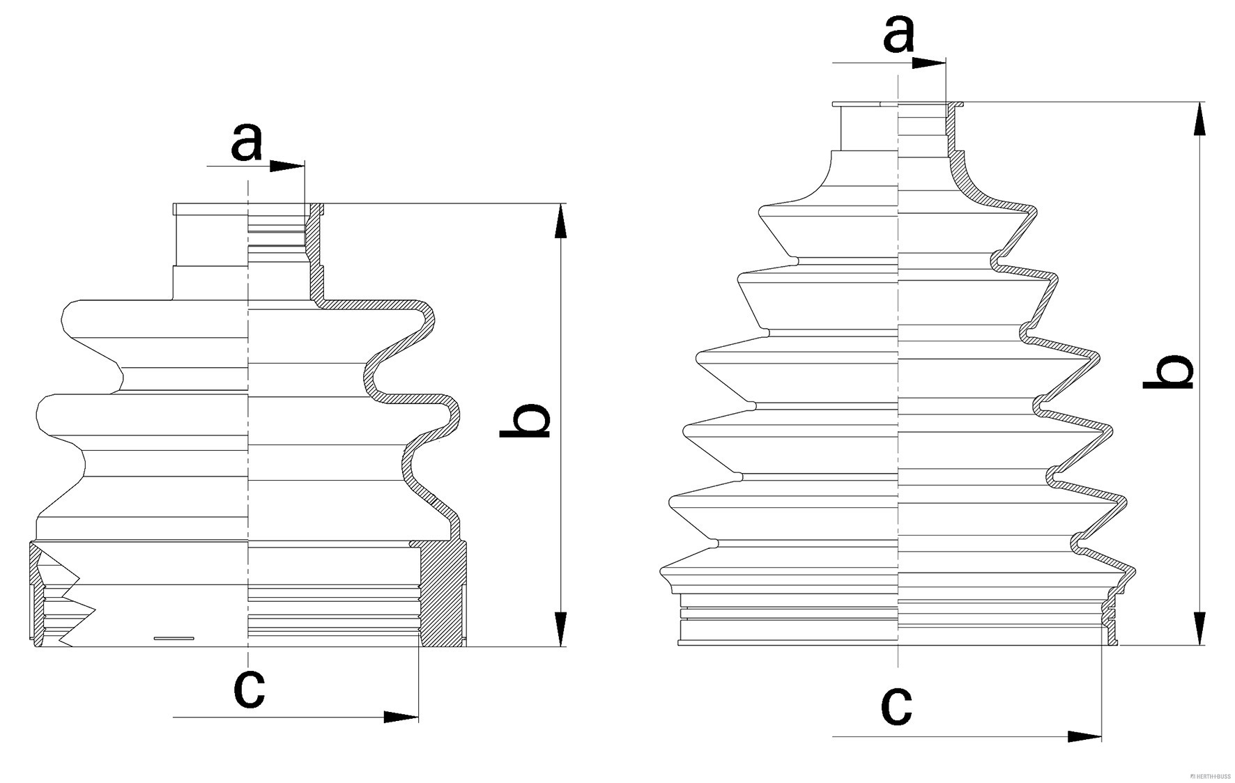 Herth+Buss Jakoparts Aandrijfashoes J2880510