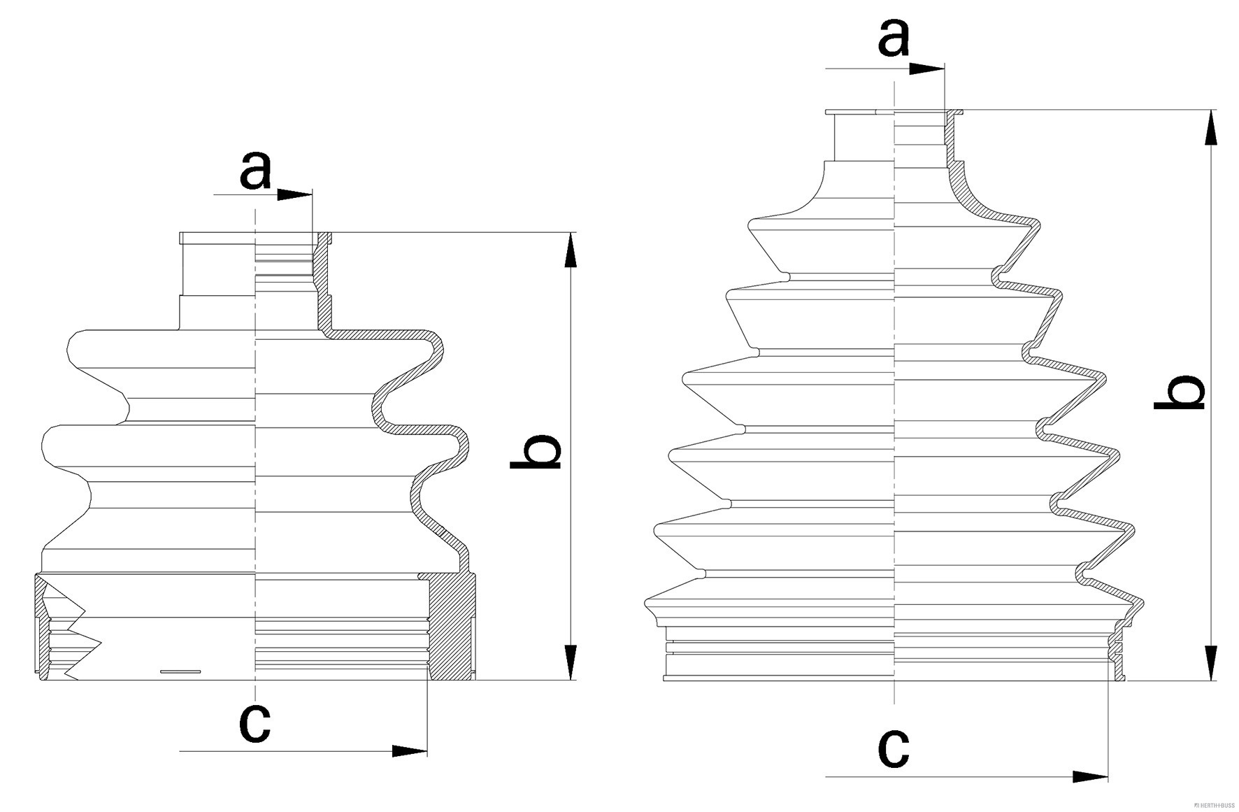 Herth+Buss Jakoparts Aandrijfashoes J2880511