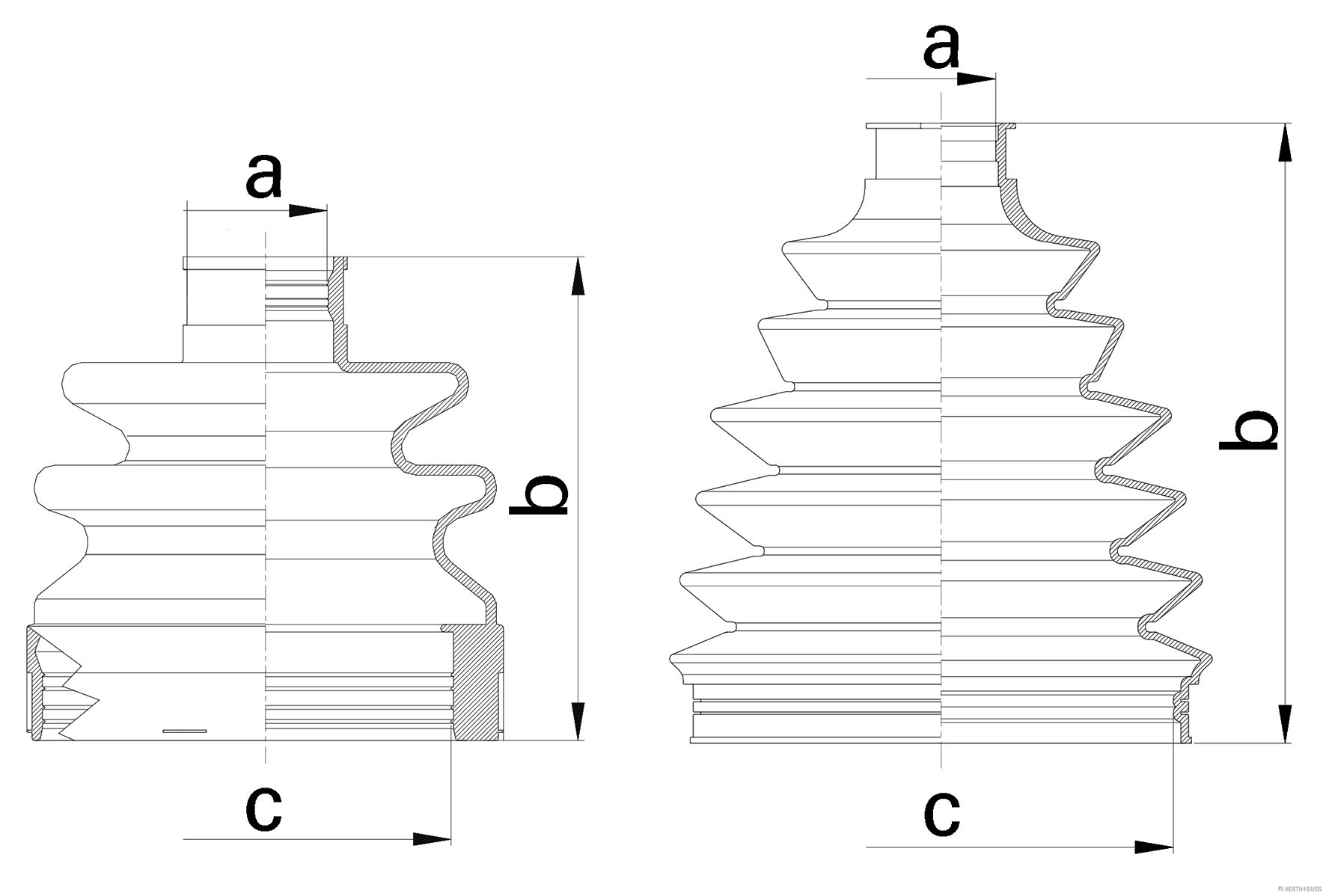 Herth+Buss Jakoparts Aandrijfashoes J2880513