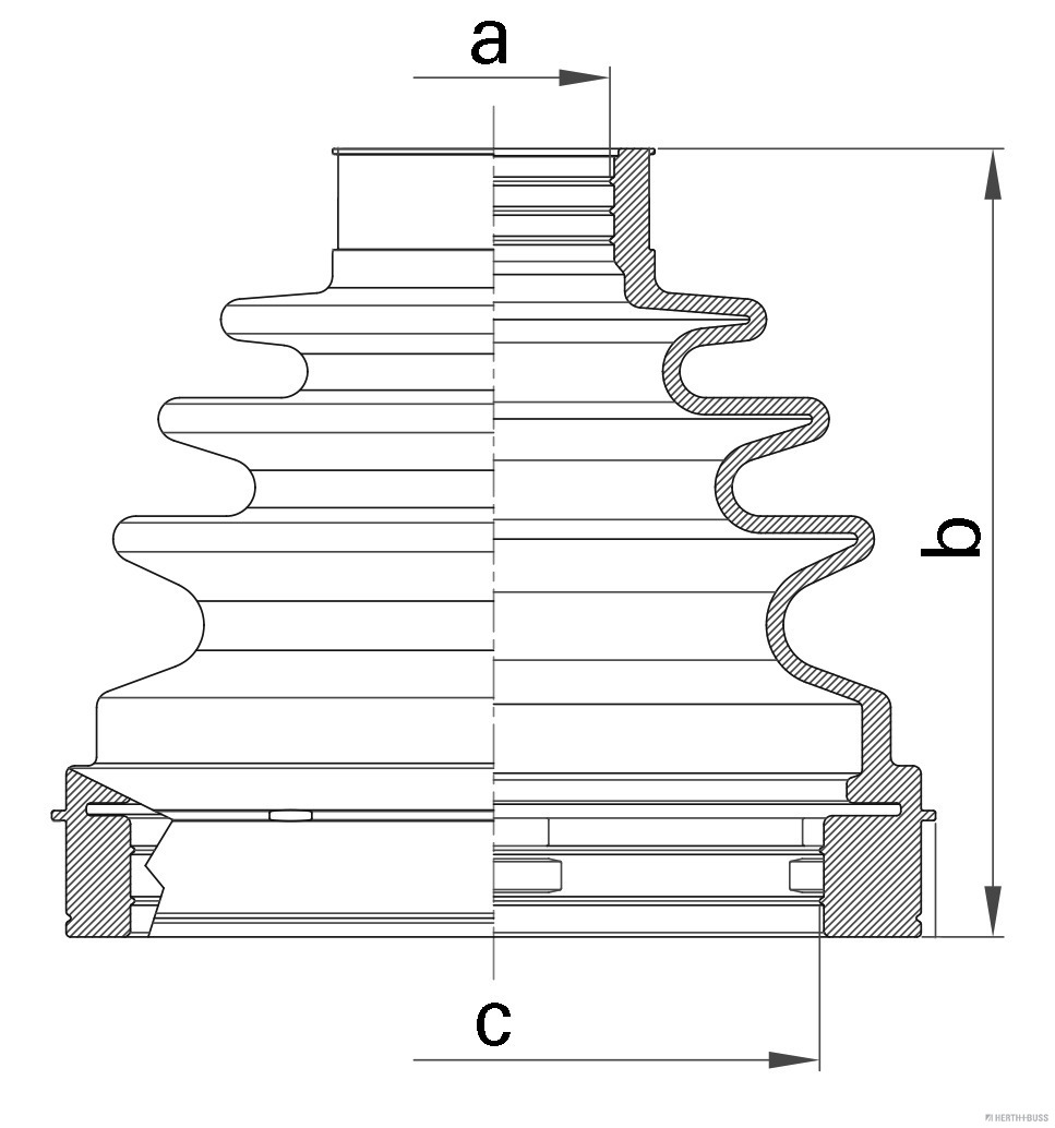Herth+Buss Jakoparts Aandrijfashoes J2881036
