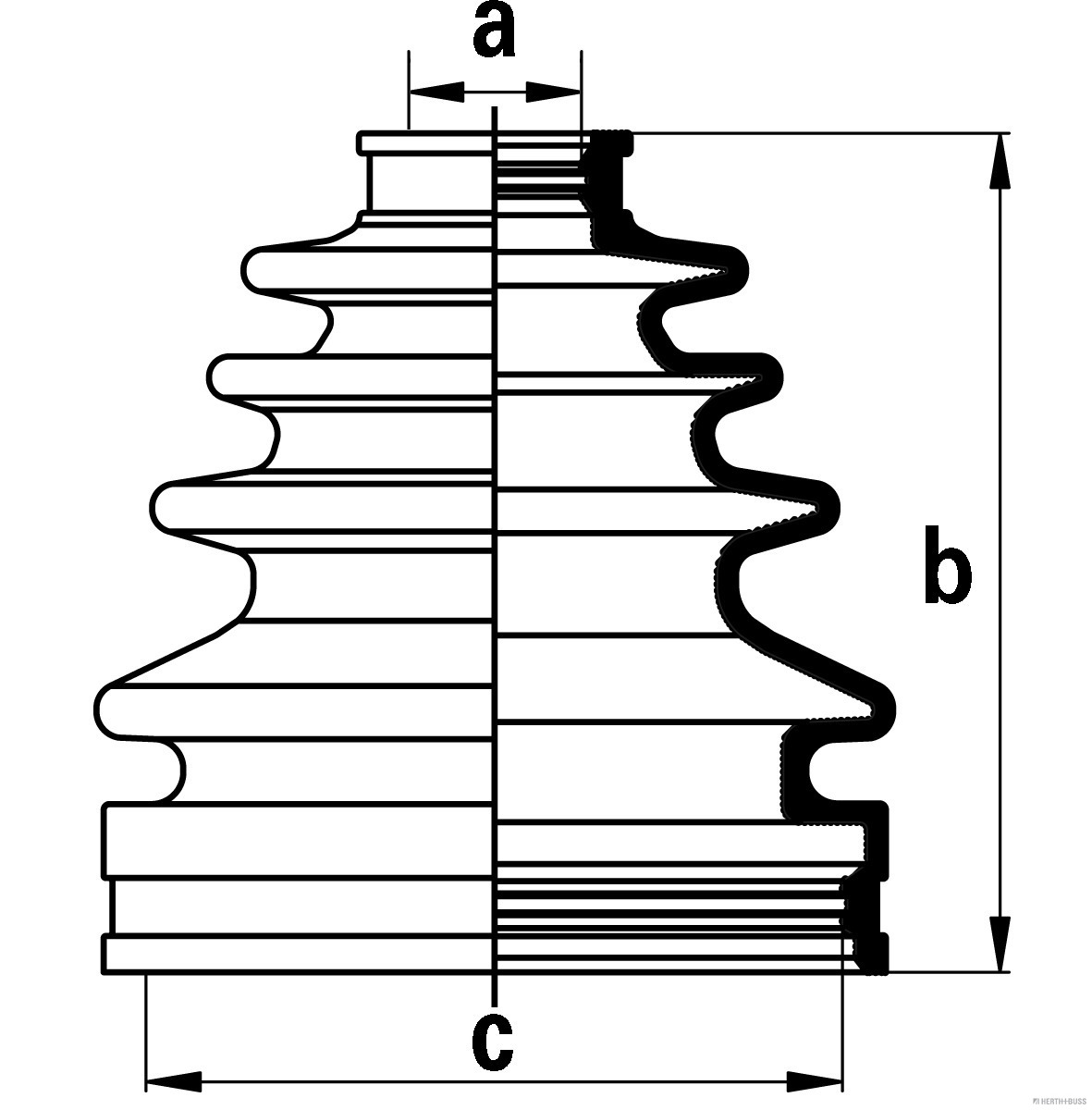 Herth+Buss Jakoparts Aandrijfashoes J2882011