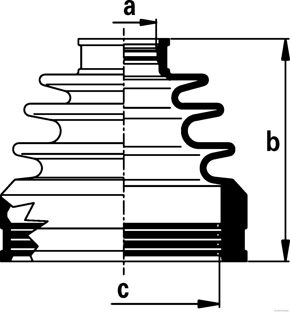 Herth+Buss Jakoparts Aandrijfashoes J2882022