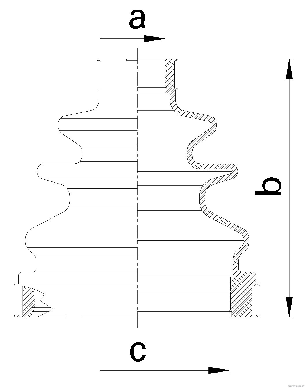 Herth+Buss Jakoparts Aandrijfashoes J2882023