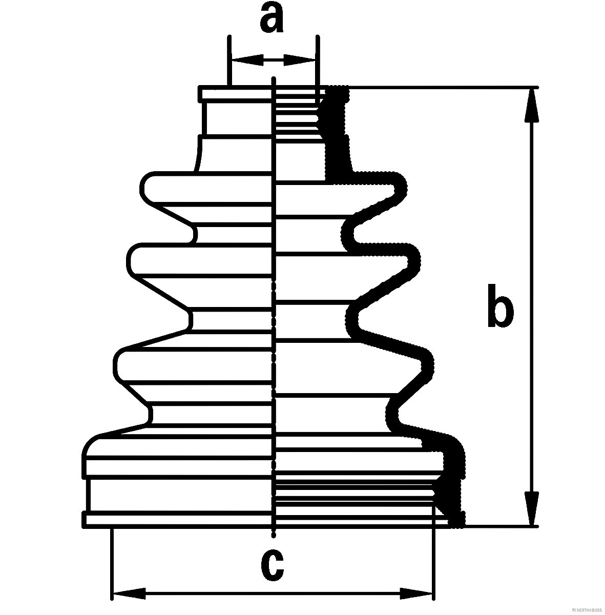 Herth+Buss Jakoparts Aandrijfashoes J2884015
