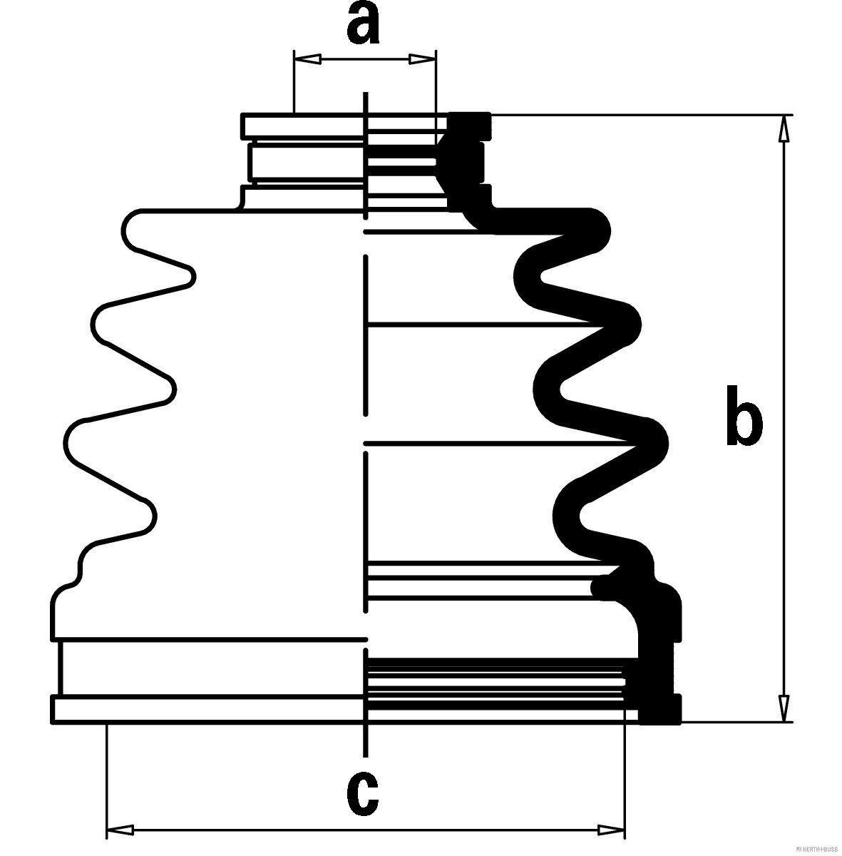 Herth+Buss Jakoparts Aandrijfashoes J2887012