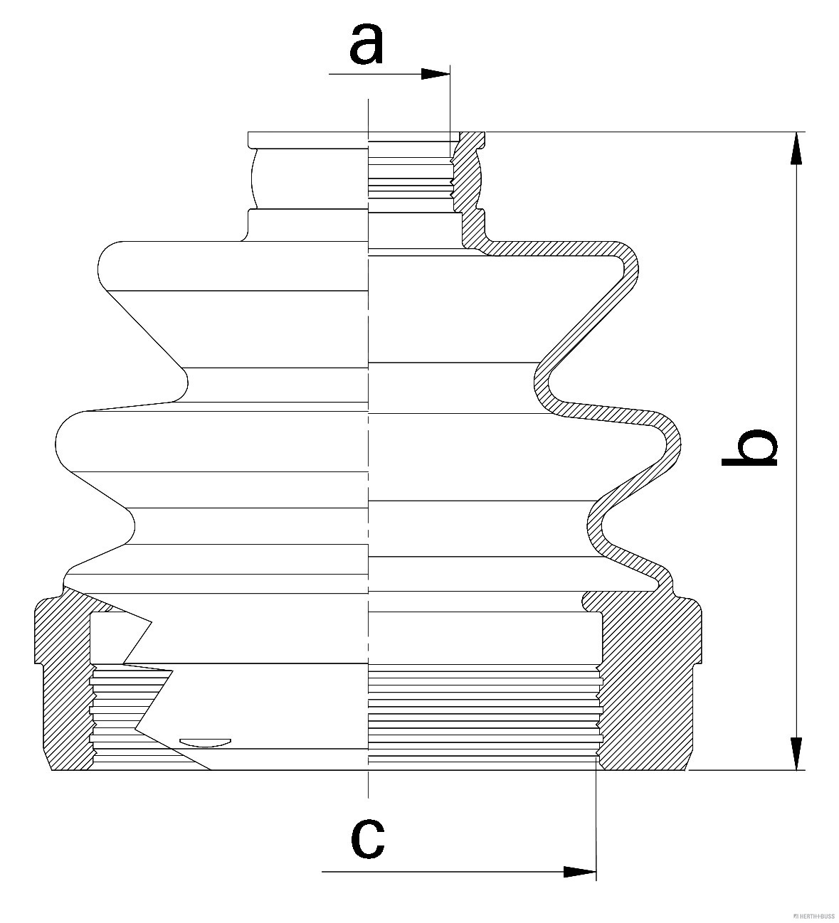 Herth+Buss Jakoparts Aandrijfashoes J2890500