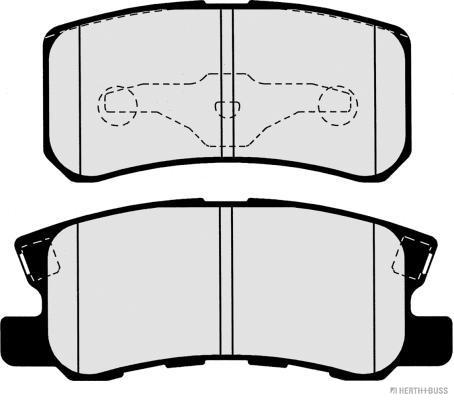 Remblokset Herth+Buss Jakoparts J3615010