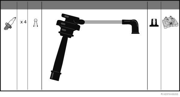 Herth+Buss Jakoparts Bougiekabelset J5380700