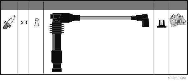 Herth+Buss Jakoparts Bougiekabelset J5380905