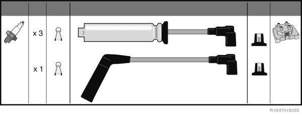 Herth+Buss Jakoparts Bougiekabelset J5380906