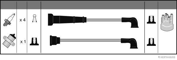 Herth+Buss Jakoparts Bougiekabelset J5381001