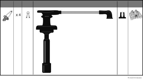 Herth+Buss Jakoparts Bougiekabelset J5381006
