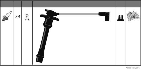 Herth+Buss Jakoparts Bougiekabelset J5382057