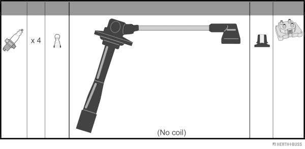 Herth+Buss Jakoparts Bougiekabelset J5383026