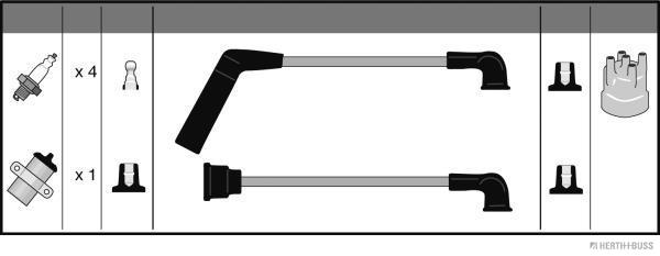 Herth+Buss Jakoparts Bougiekabelset J5385001