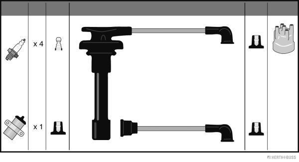 Herth+Buss Jakoparts Bougiekabelset J5386007