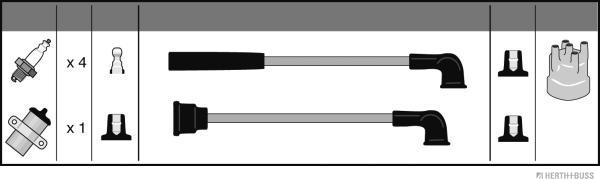 Herth+Buss Jakoparts Bougiekabelset J5387013