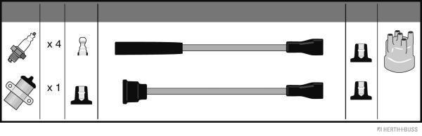 Herth+Buss Jakoparts Bougiekabelset J5388001