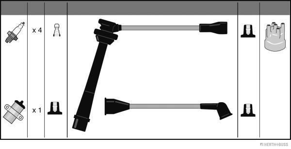 Herth+Buss Jakoparts Bougiekabelset J5388006