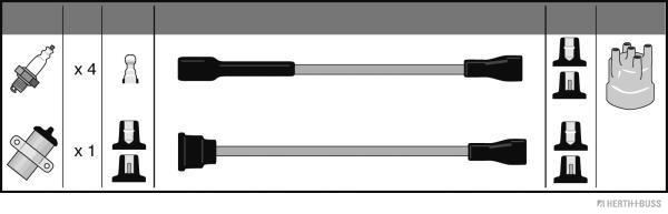 Herth+Buss Jakoparts Bougiekabelset J5390001