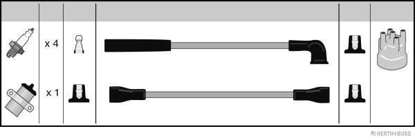 Herth+Buss Jakoparts Bougiekabelset J5390002