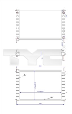 Radiateur TYC 710-0030-R