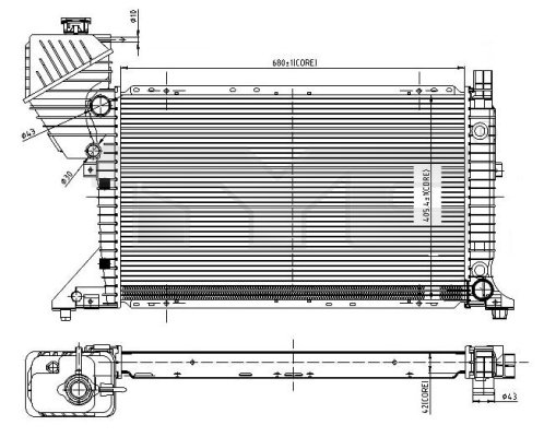 Radiateur TYC 721-0010