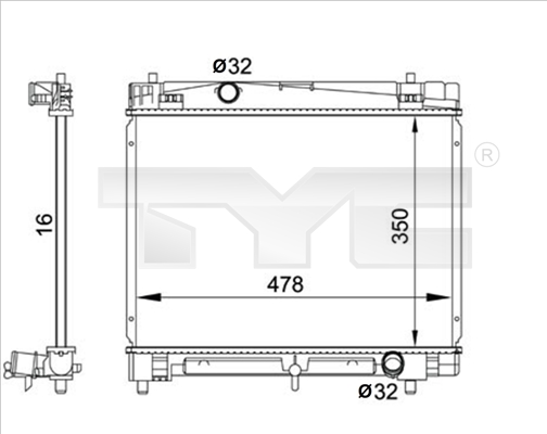 Radiateur TYC 736-0001