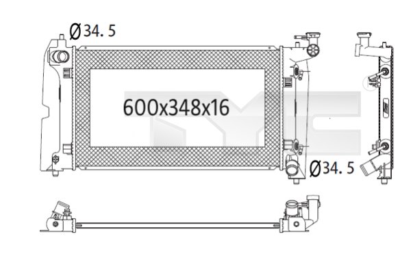 Radiateur TYC 736-1024