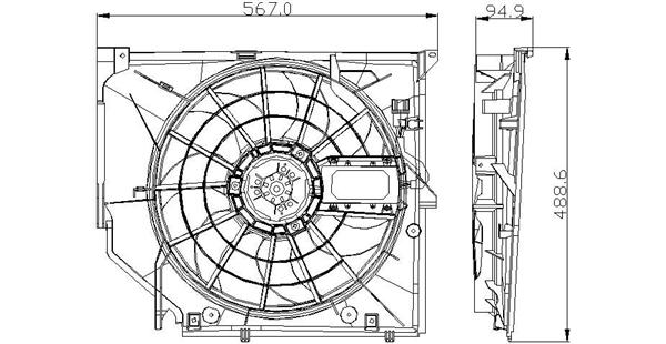 TYC Ventilatorwiel-motorkoeling 803-0005