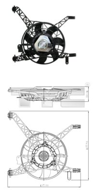 Ventilatorwiel-motorkoeling TYC 810-0041