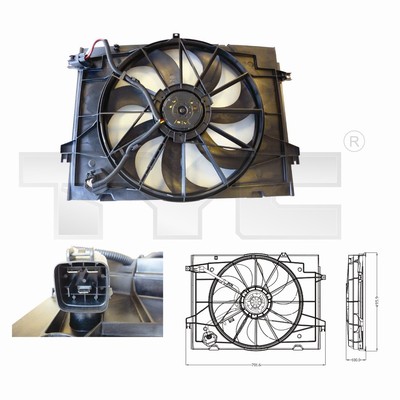 Ventilatorwiel-motorkoeling TYC 817-0001