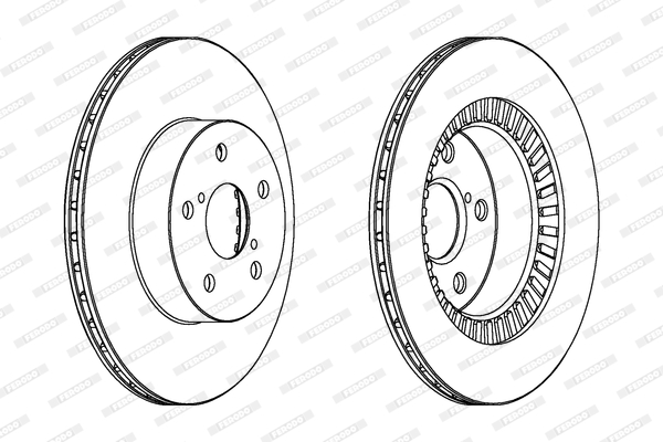 Ferodo Remschijven DDF1009