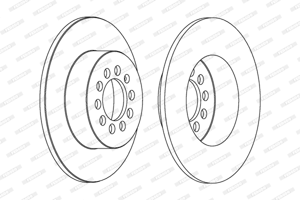 Ferodo Remschijven DDF1224C
